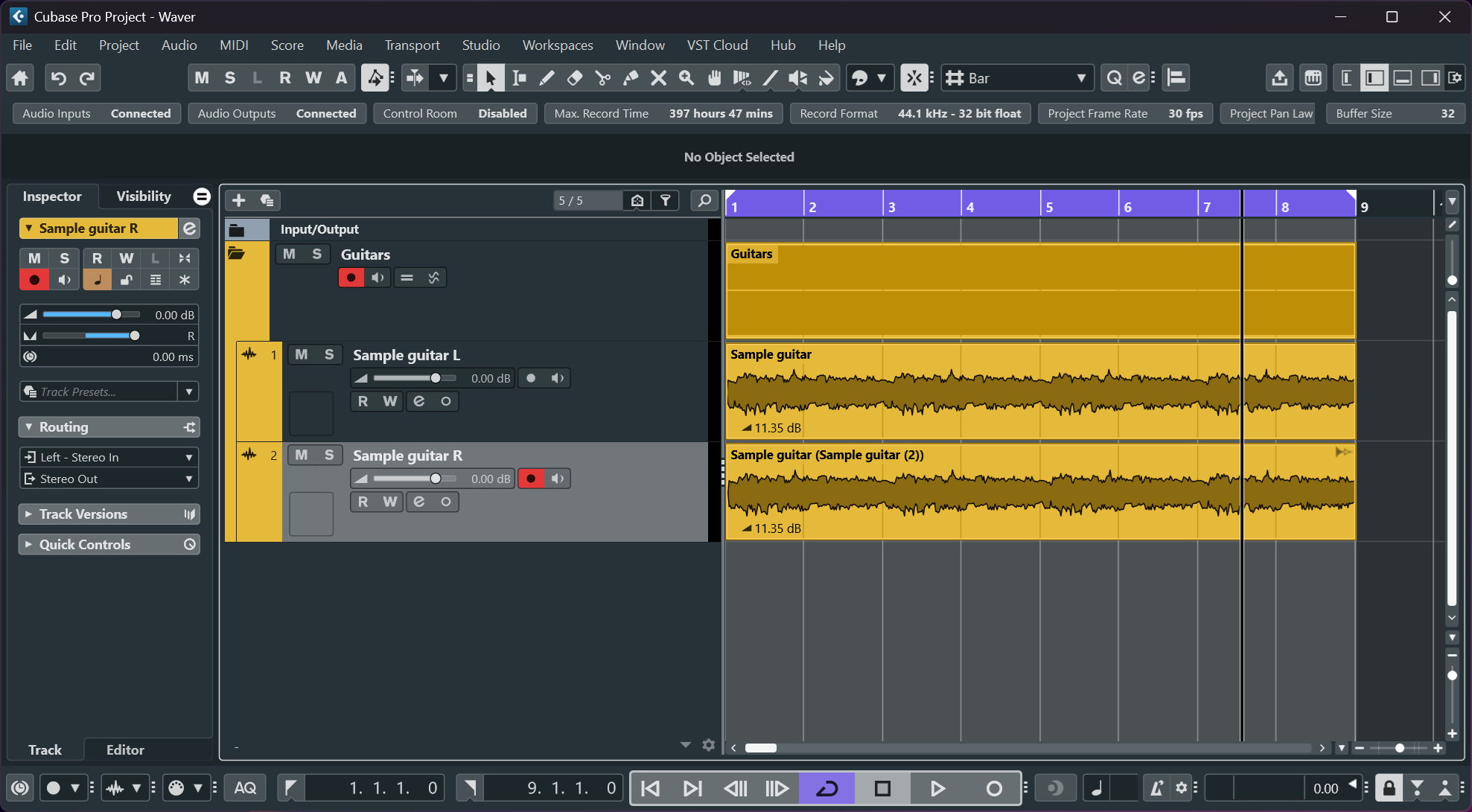 Cubase screenshot